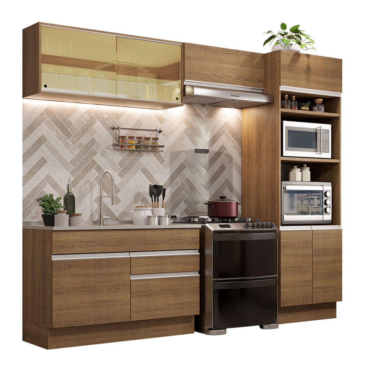 MADESA - Mueble de Cocina Integral Glamy 270 cm 12