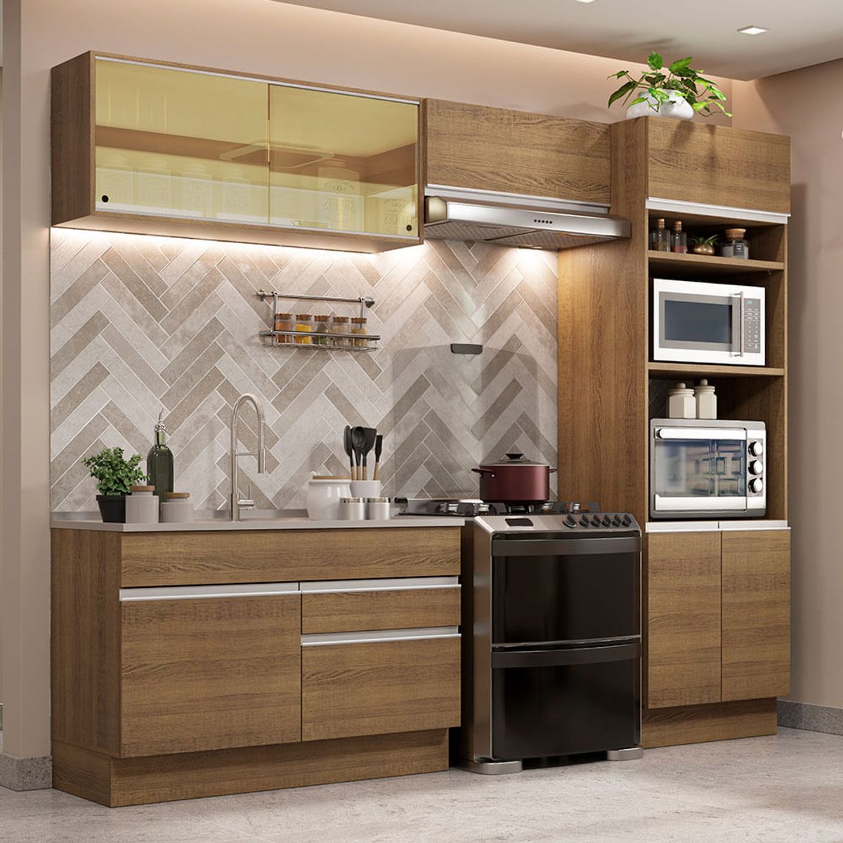 MADESA - Mueble de Cocina Integral Glamy 270 cm 12