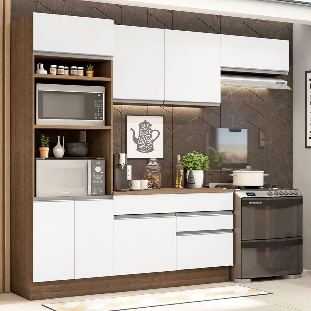 MADESA - Mueble de Cocina Integral Glamy 270 cm - Con Encimera 14