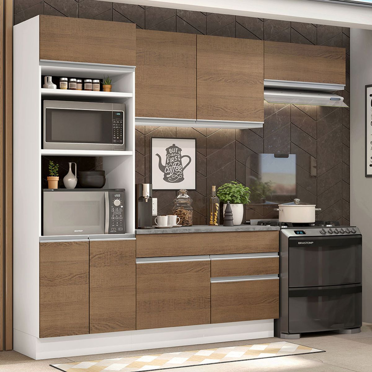 MADESA - Mueble de Cocina Integral Glamy 270 cm - Con Encimera 14