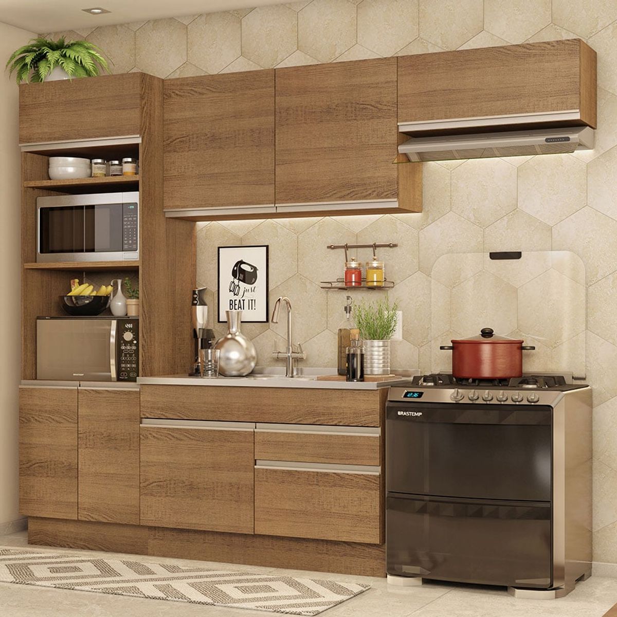 MADESA - Mueble de Cocina Integral Glamy 270 cm 15