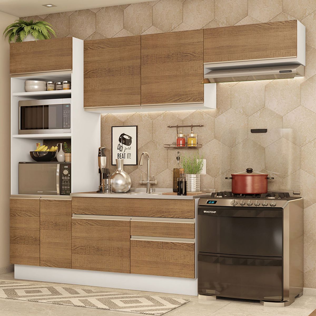 MADESA - Mueble de Cocina Integral Glamy 270 cm 15