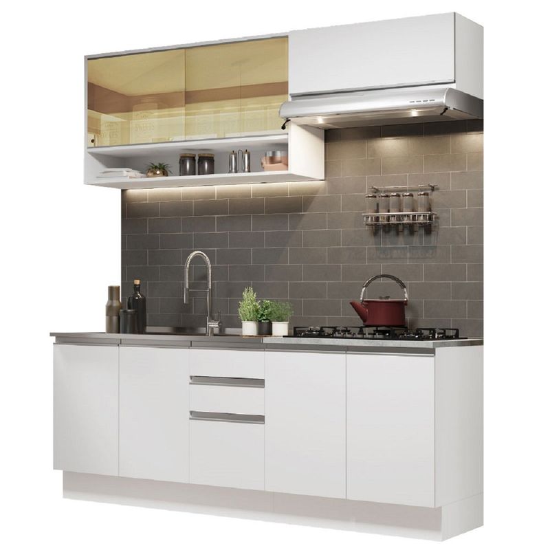 MADESA - Mueble de Cocina Integral Glamy 200 cm - Con Lavadero 03