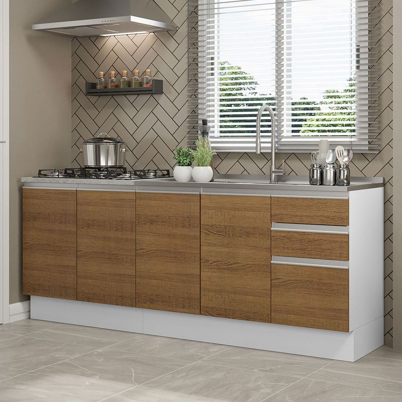 MADESA - Kit 2 Muebles de Cocina Glamy 200 cm