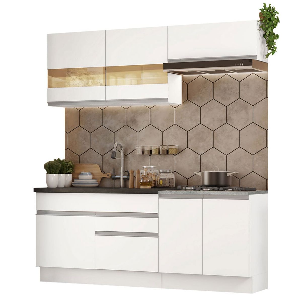 MADESA - Mueble de Cocina Integral Glamy 200 cm 07