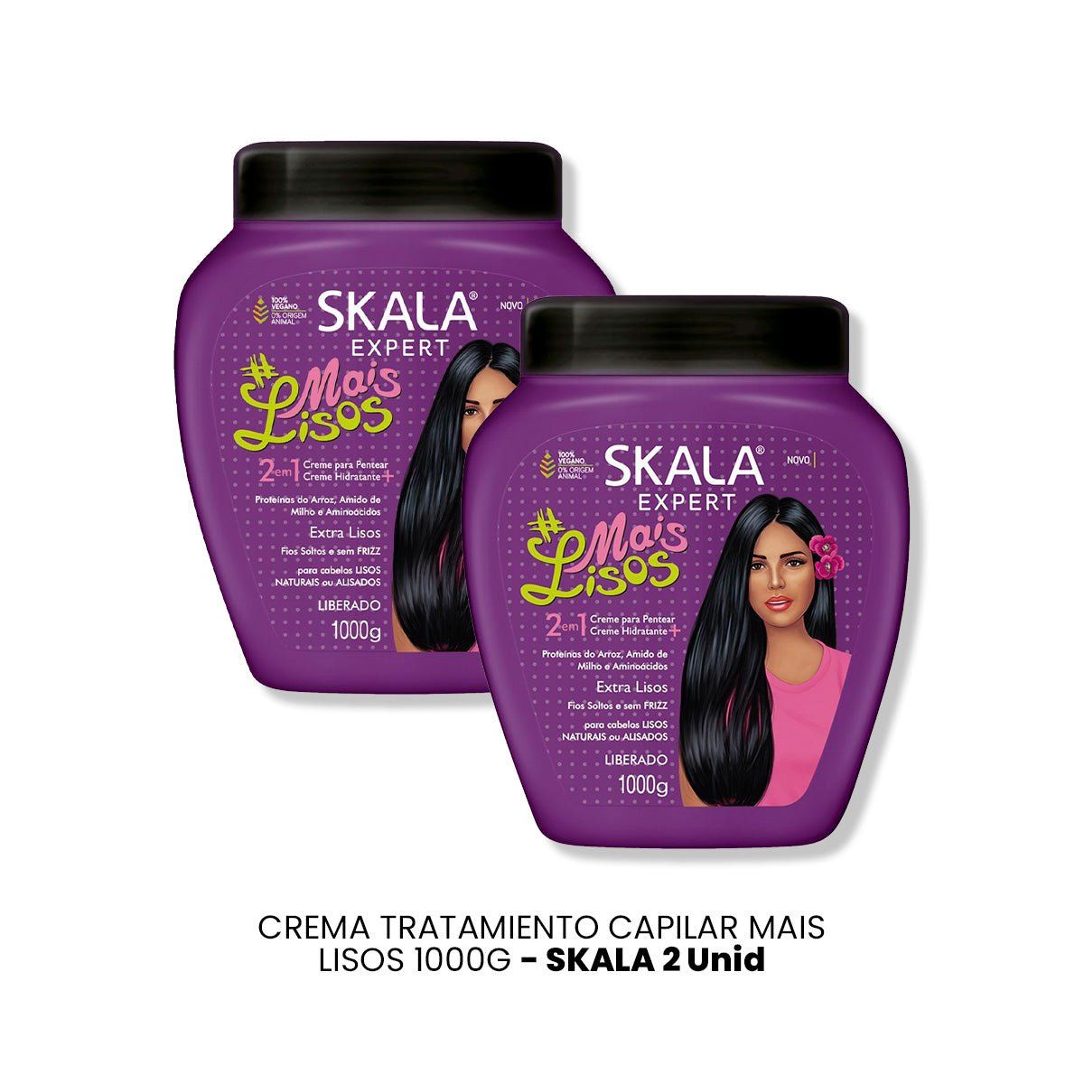 SKALA - CREMA TRATAMIENTO CAPILAR MAIS LISOS 1000G - SKALA 2 UNID