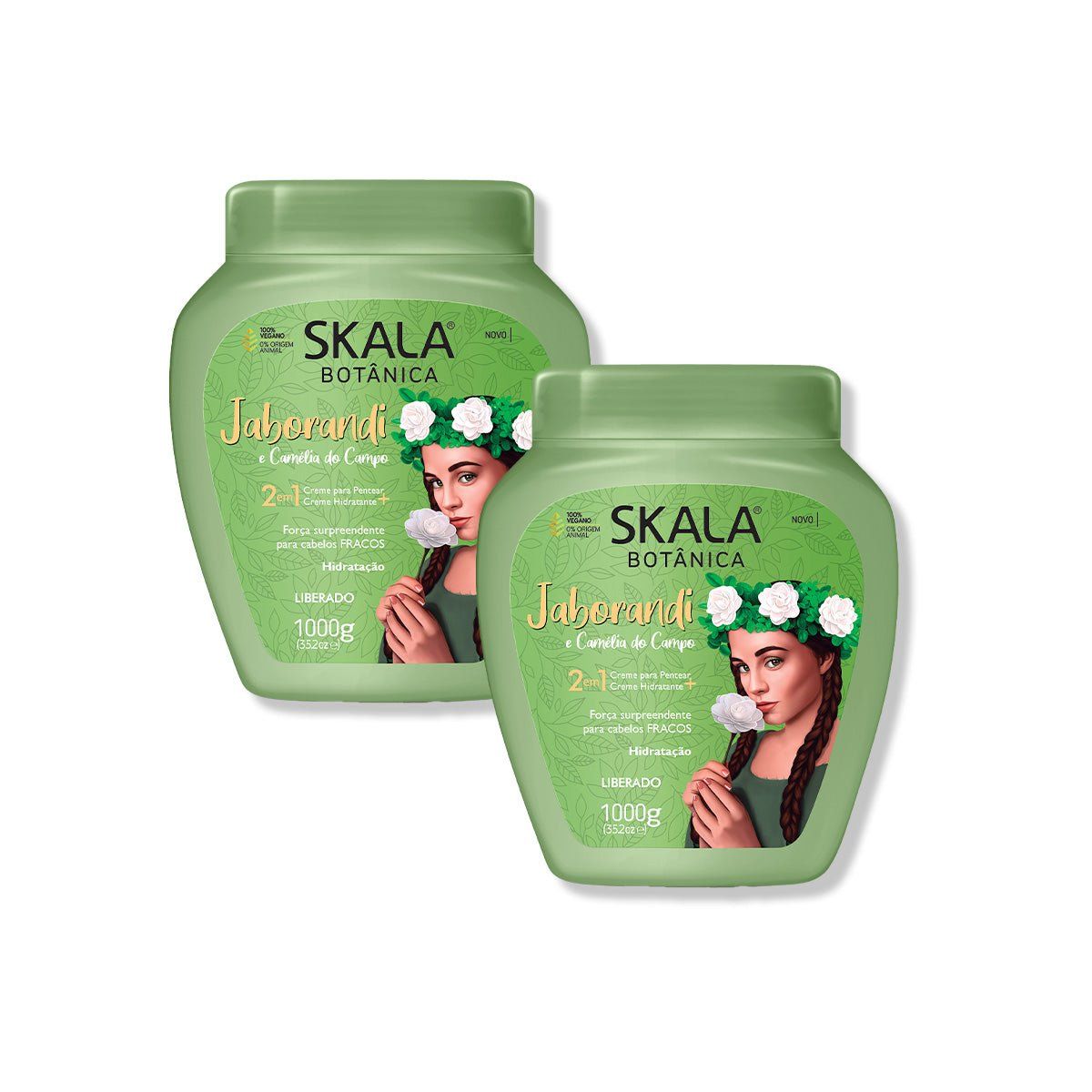 SKALA - CREMA DE TRATAMIENTO JABORANDI Y CAMELIA 1000G - SKALA 2 UNID
