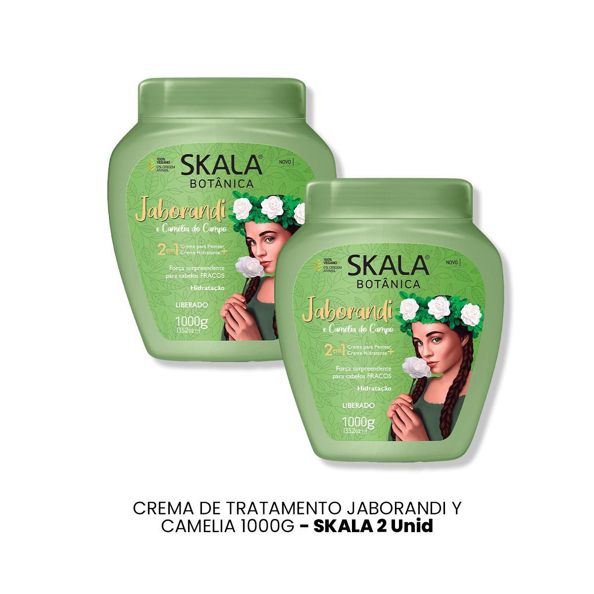 SKALA - CREMA DE TRATAMIENTO JABORANDI Y CAMELIA 1000G - SKALA 2 UNID