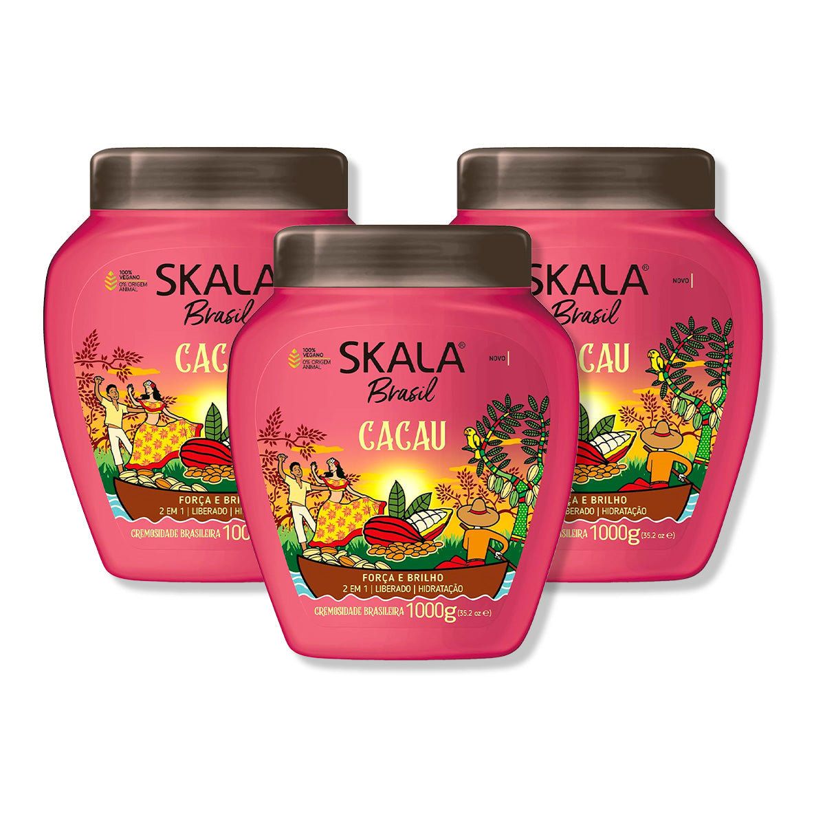 SKALA - CREMA TRATAMIENTO CAPILAR BRAZIL COCOA 1000G - SKALA 3 UNID