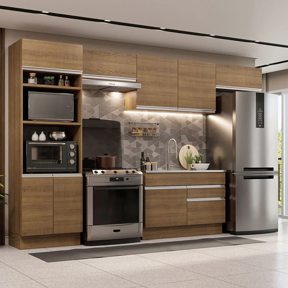 MADESA - Mueble de Cocina Integral Glamy 350 cm