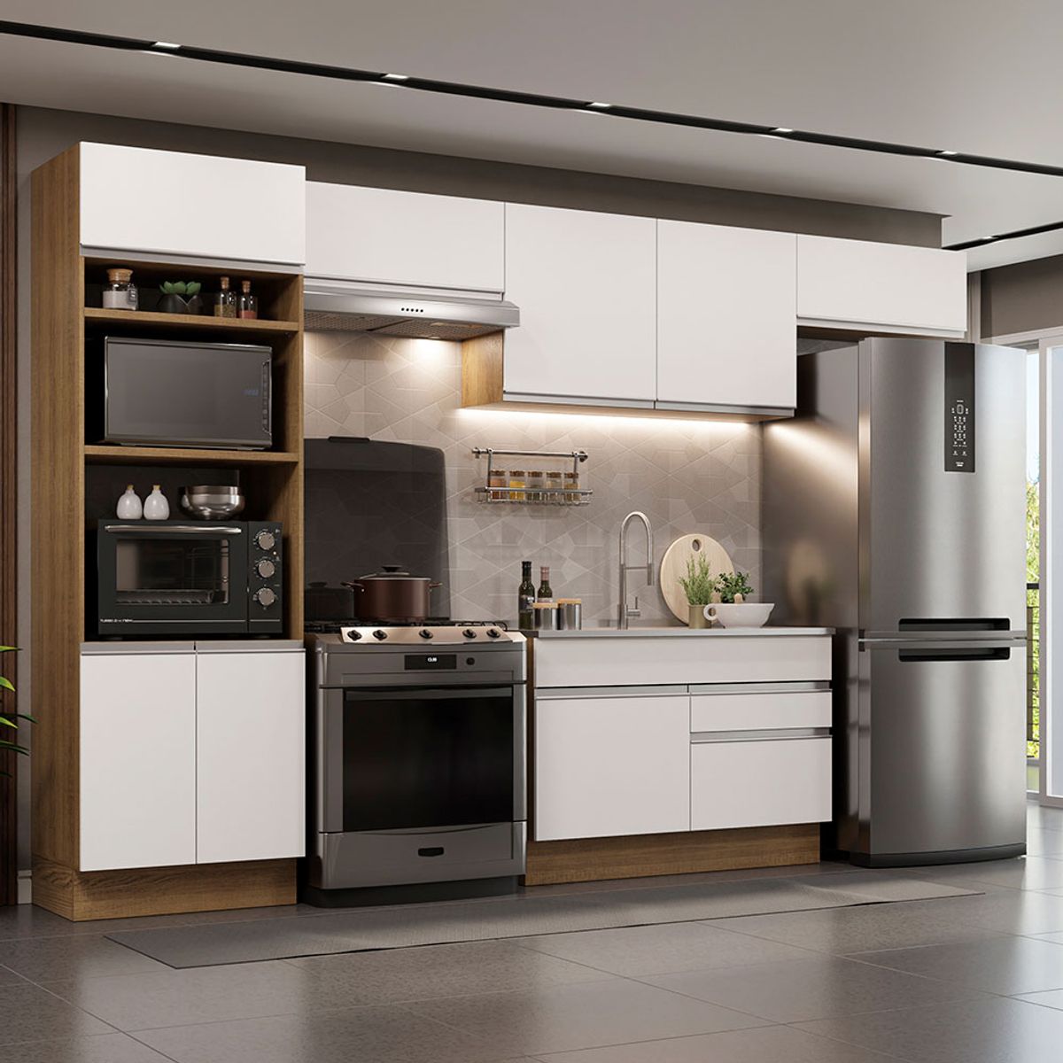 MADESA - Mueble de Cocina Integral Glamy 350 cm