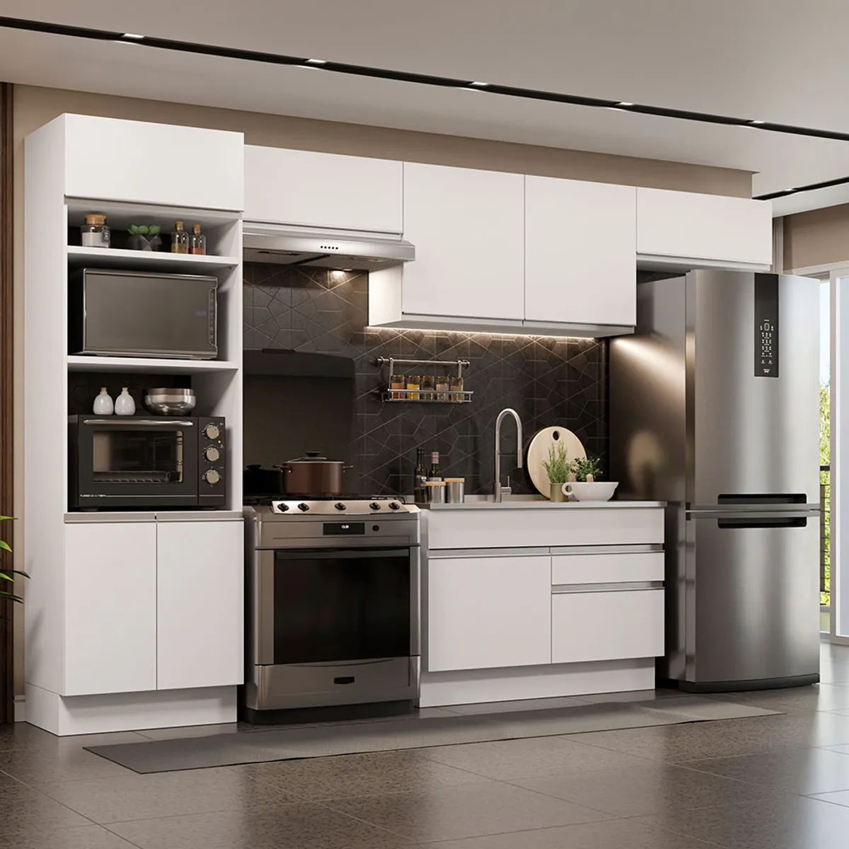 MADESA - Mueble de Cocina Integral Glamy 350 cm