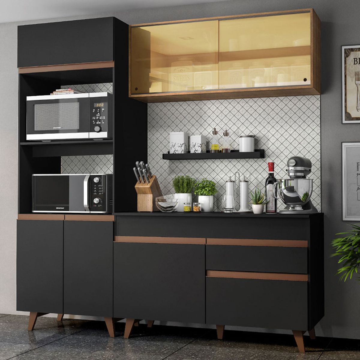 MADESA - Mueble de Cocina Integral Reims 190 cm - Con Encimera 02