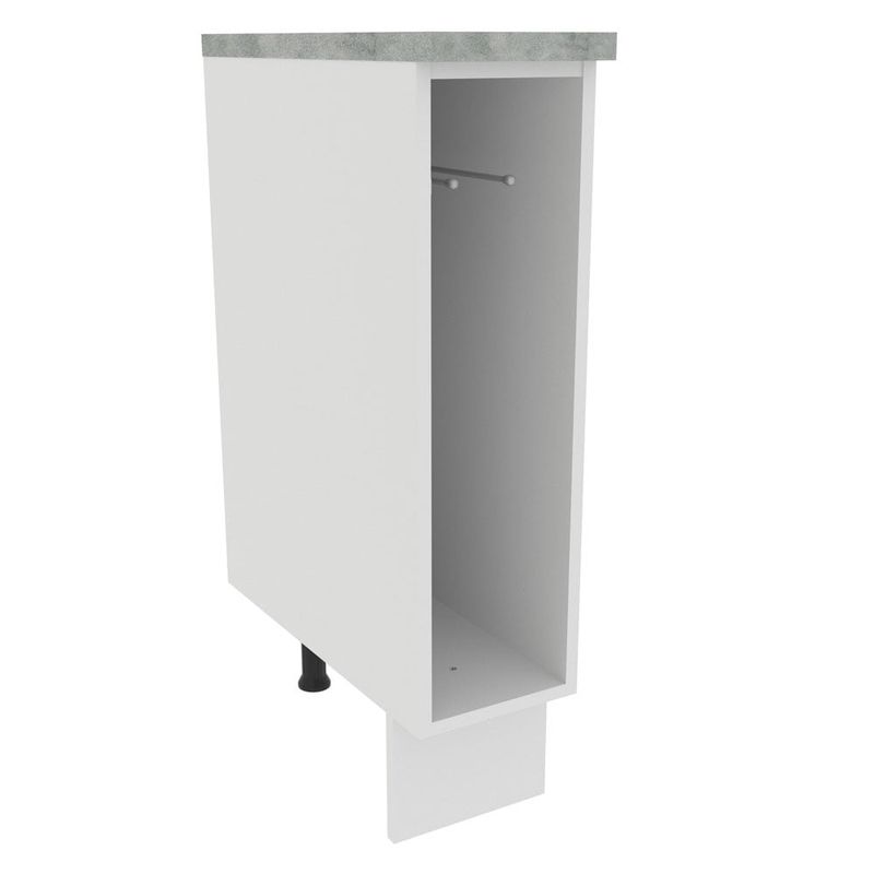 MADESA - Mueble de Cocina Mostrador Portapaños Glamy y Agata 20 cm
