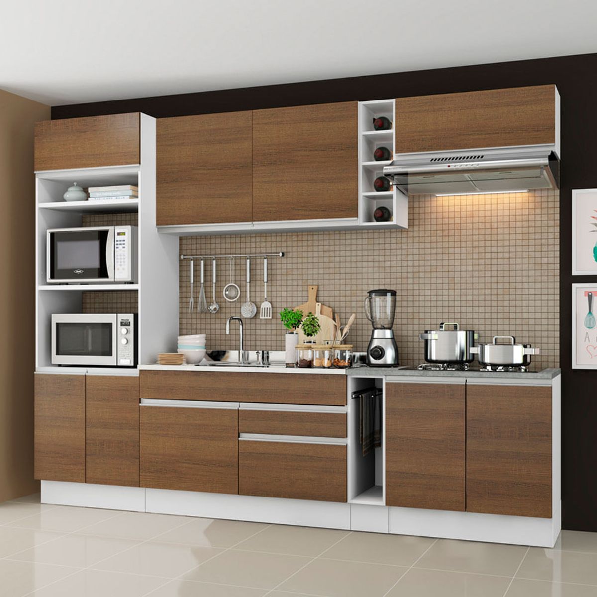 MADESA - Mueble de Cocina Integral Vicenza 290 cm