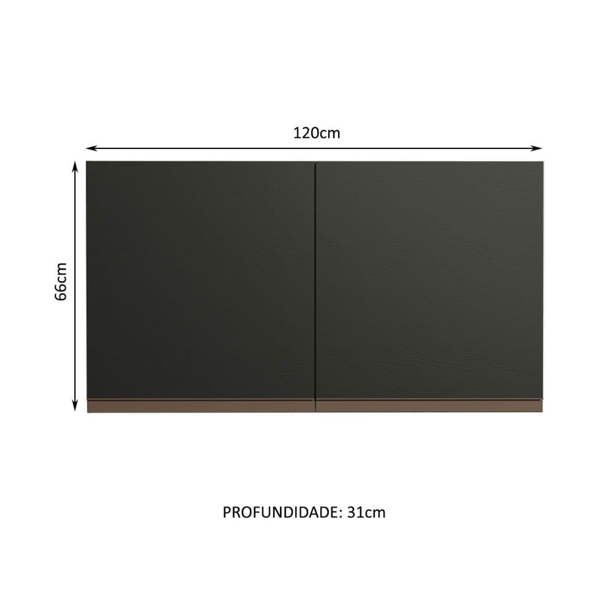 MADESA - Alacena de Cocina Reims 120 cm 2 Puertas