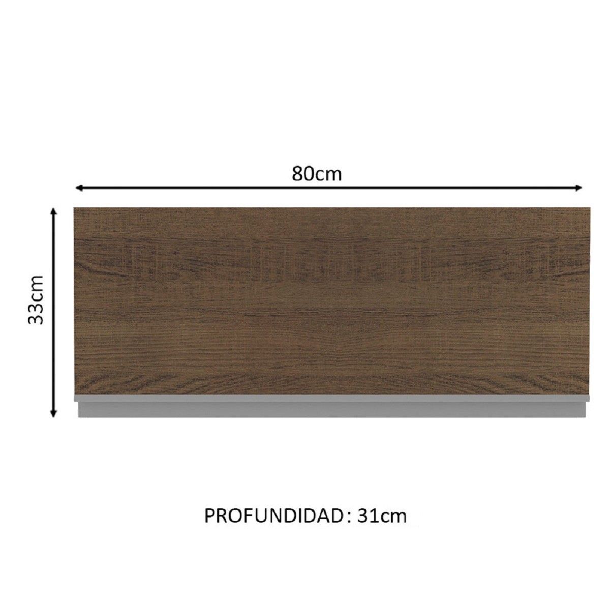 MADESA - Alacena de Cocina Glamy 80 cm 1 Puerta Abatible