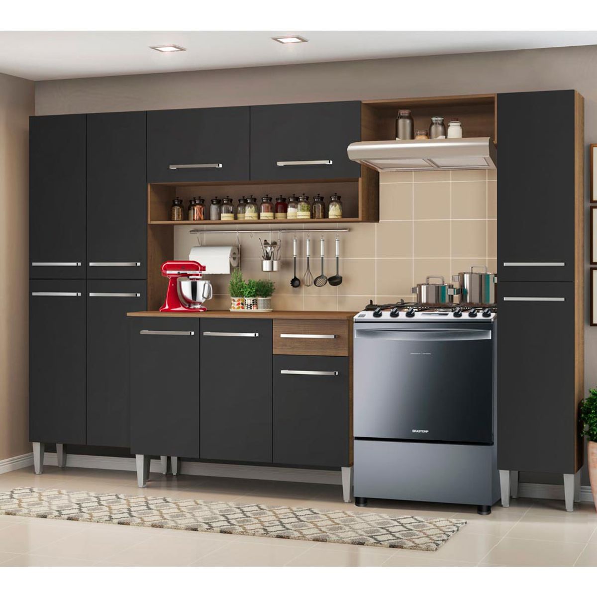 MADESA - Mueble de Cocina Integral Emilly Hit 261 cm