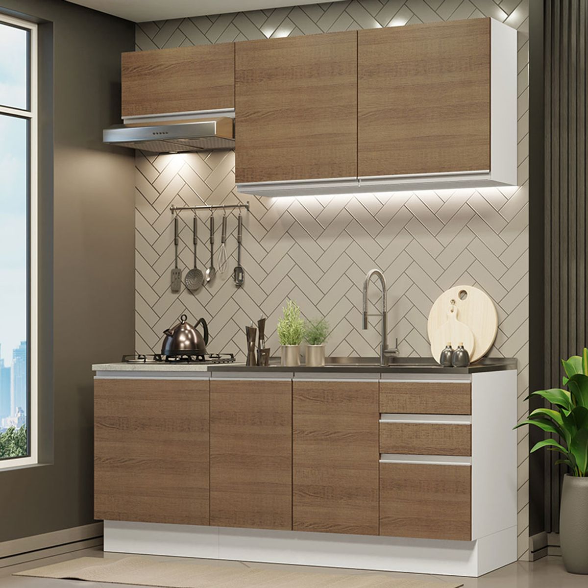 MADESA - Mueble de Cocina Integral Glamy 180 cm 07