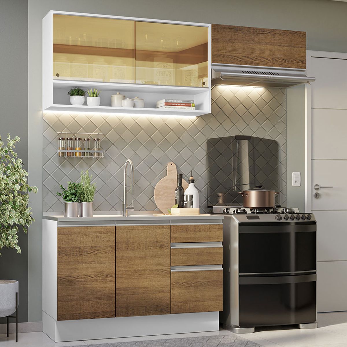 MADESA - Mueble de Cocina Integral Glamy 200 cm 08