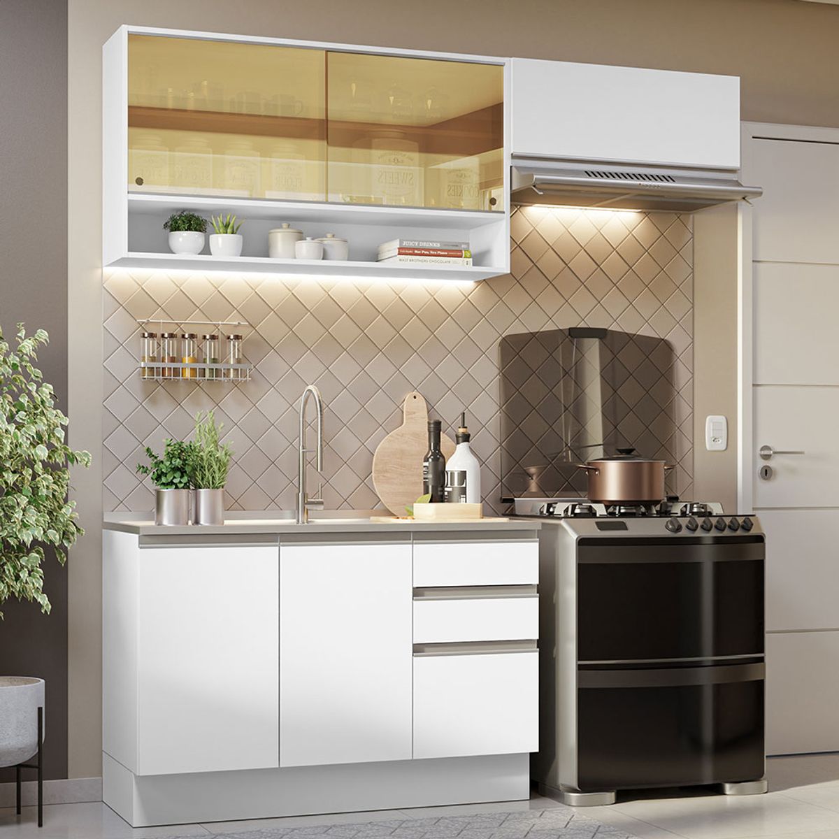 MADESA - Mueble de Cocina Integral Glamy 200 cm 08