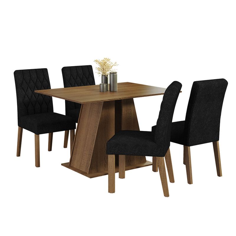 MADESA - Juego de Comedor Gisele con 4 Sillas Oxford