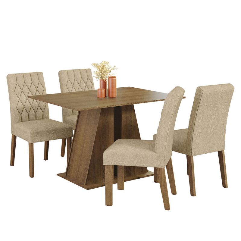 MADESA - Juego de Comedor Gisele con 4 Sillas