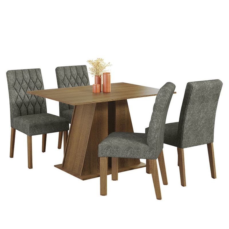 MADESA - Juego de Comedor Gisele con 4 Sillas