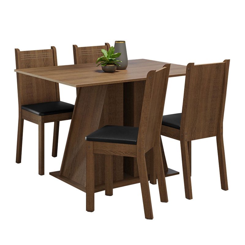 MADESA - Juego de Comedor Marilyn con 4 Sillas