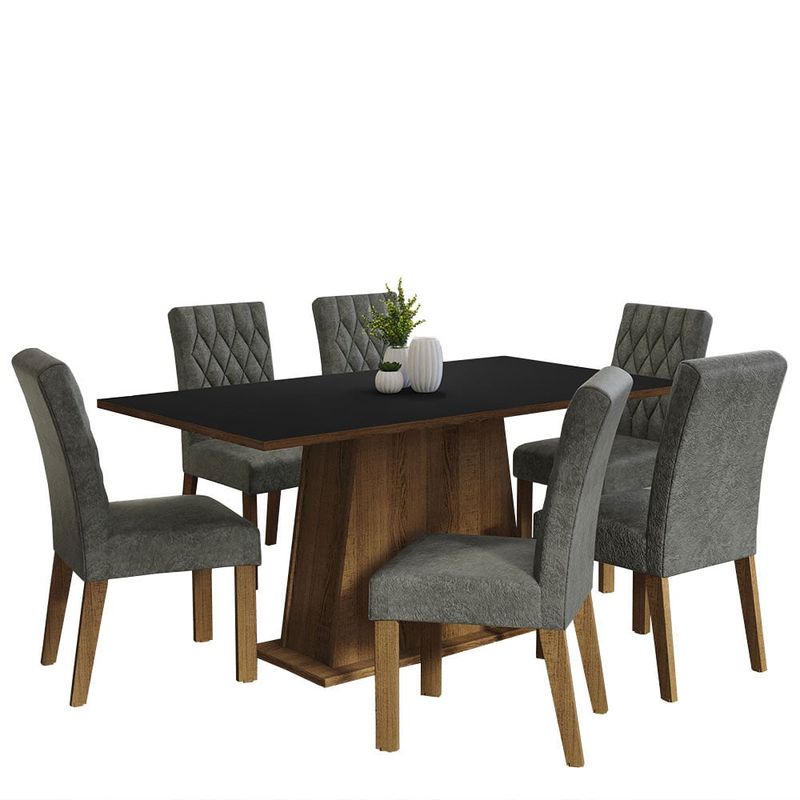 MADESA - Juego de Comedor Britney con 6 Sillas
