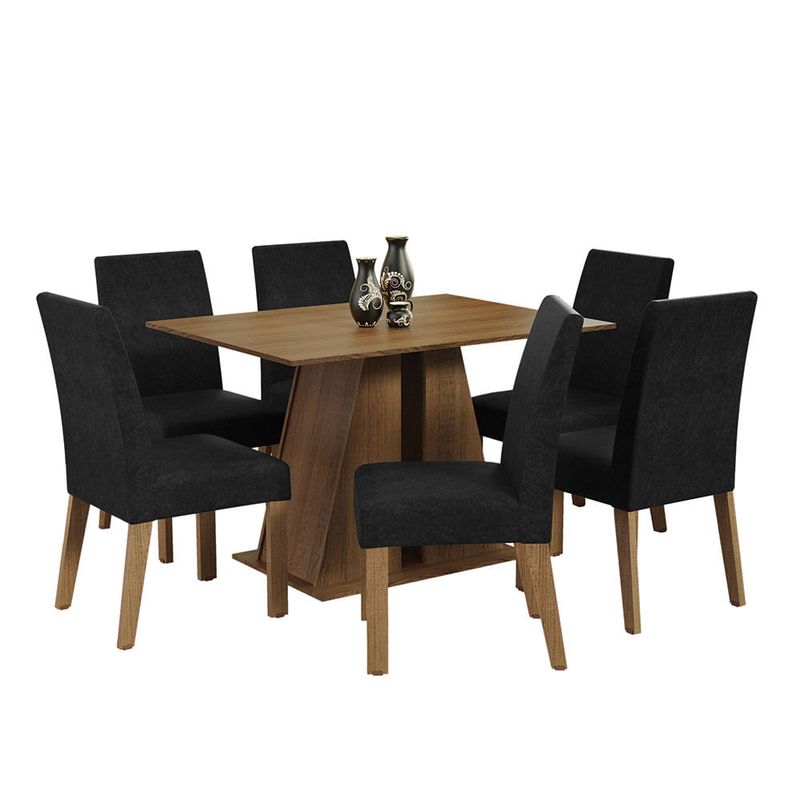 MADESA - Juego de Comedor Cheryl con 6 Sillas Oxford