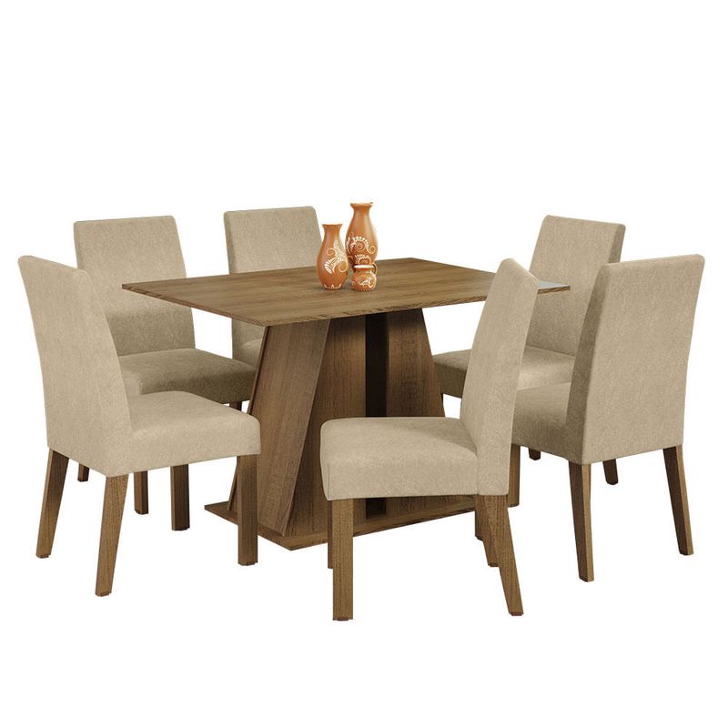 MADESA - Juego de Comedor Cheryl con 6 Sillas