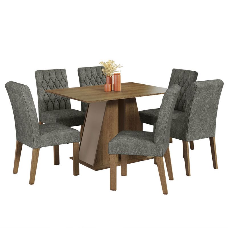 MADESA - Juego de Comedor Fabiana con 6 Sillas