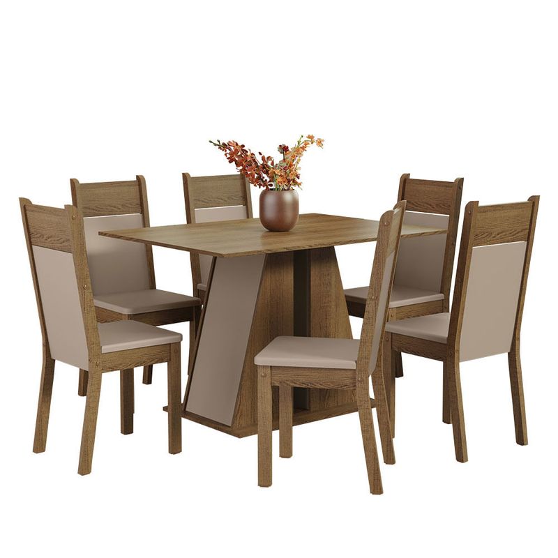 MADESA - Juego de Comedor Beverly con 6 Sillas
