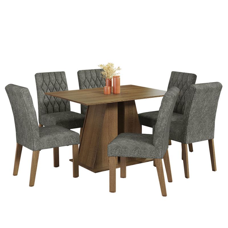 MADESA - Juego de Comedor Fabiana con 6 Sillas
