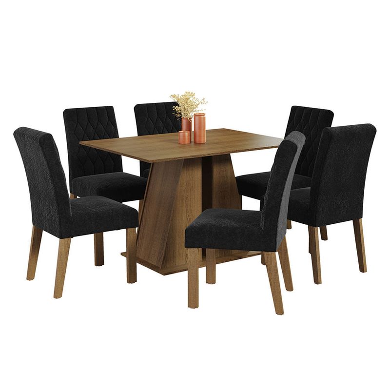 MADESA - Juego de Comedor Fabiana con 6 Sillas Oxford
