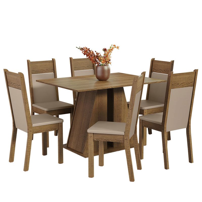 MADESA - Juego de Comedor Beverly con 6 Sillas