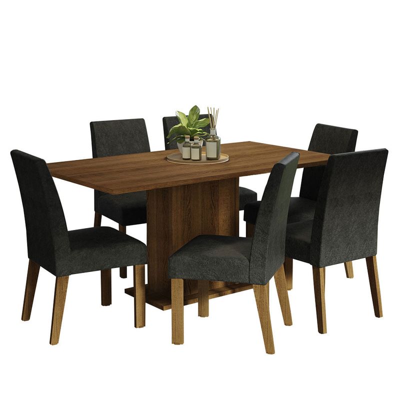MADESA - Juego de Comedor Renata con 6 Sillas Oxford