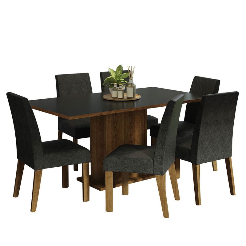 MADESA - Juego de Comedor Renata con 6 Sillas Oxford