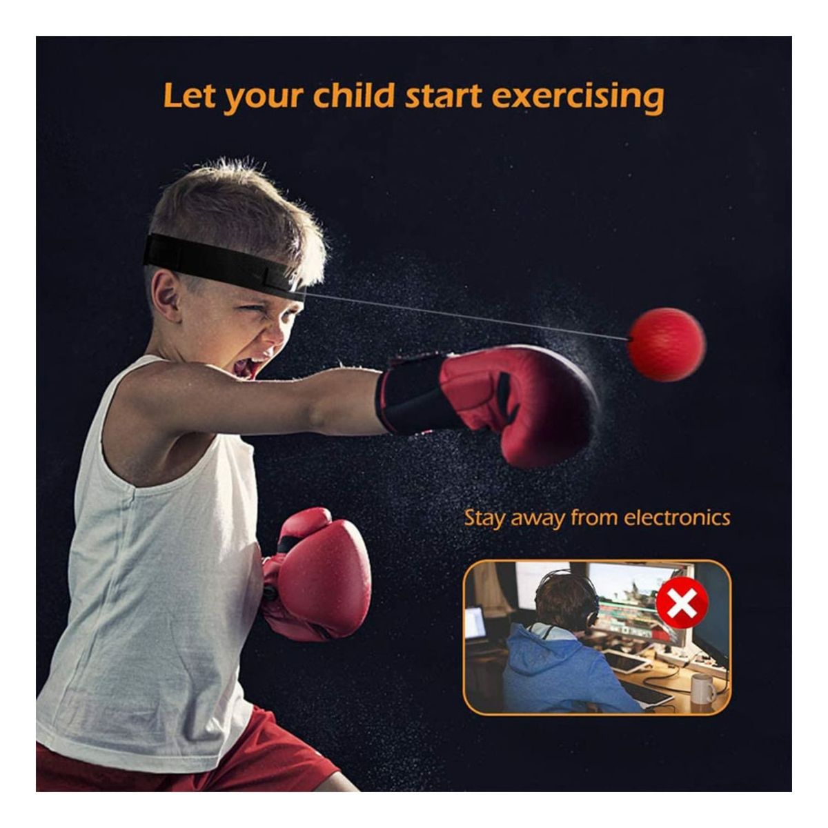 GENERICO - Pelotas de Reflejos x4 para BOX y MMA