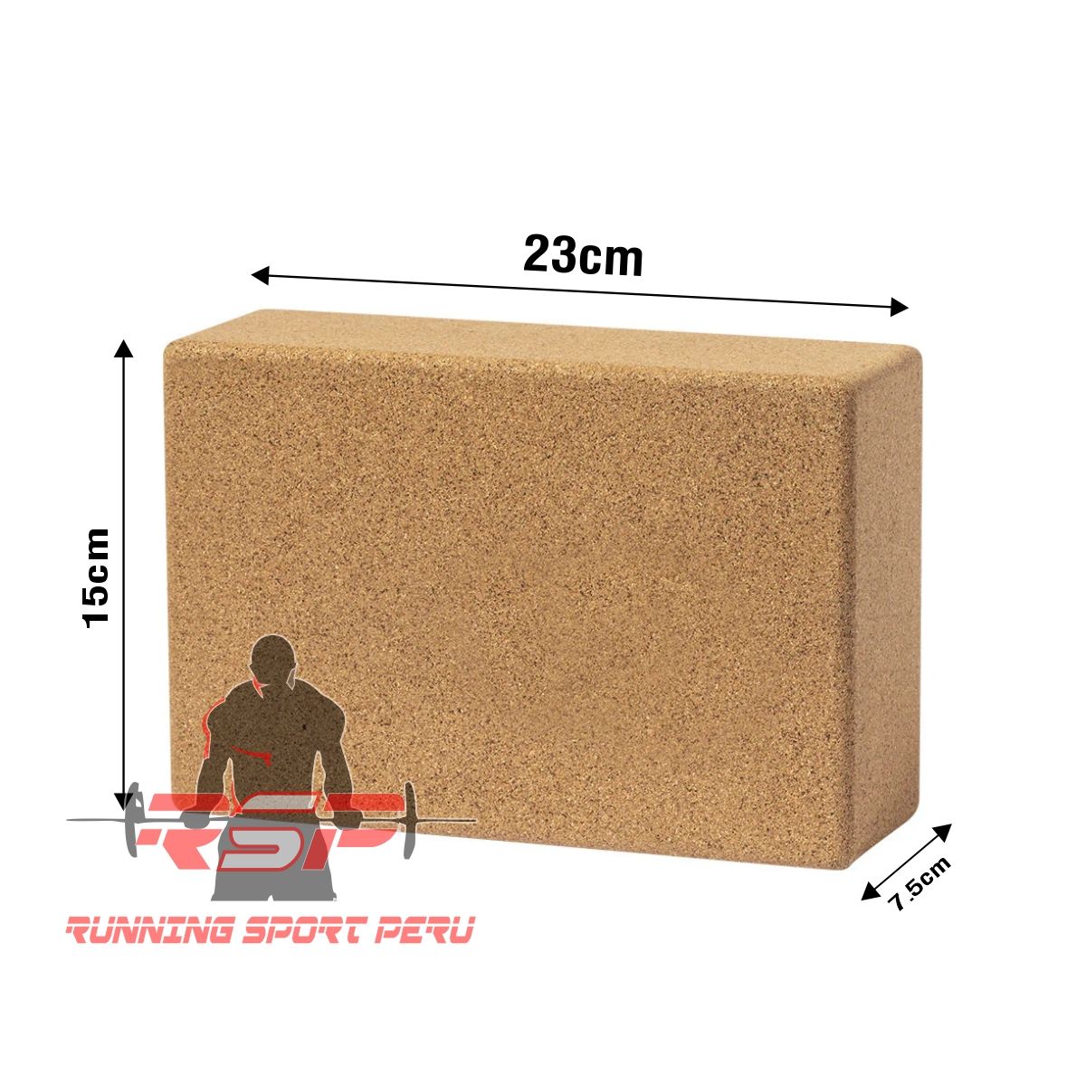 GENERICO - Ladrillo de Yoga de Corcho