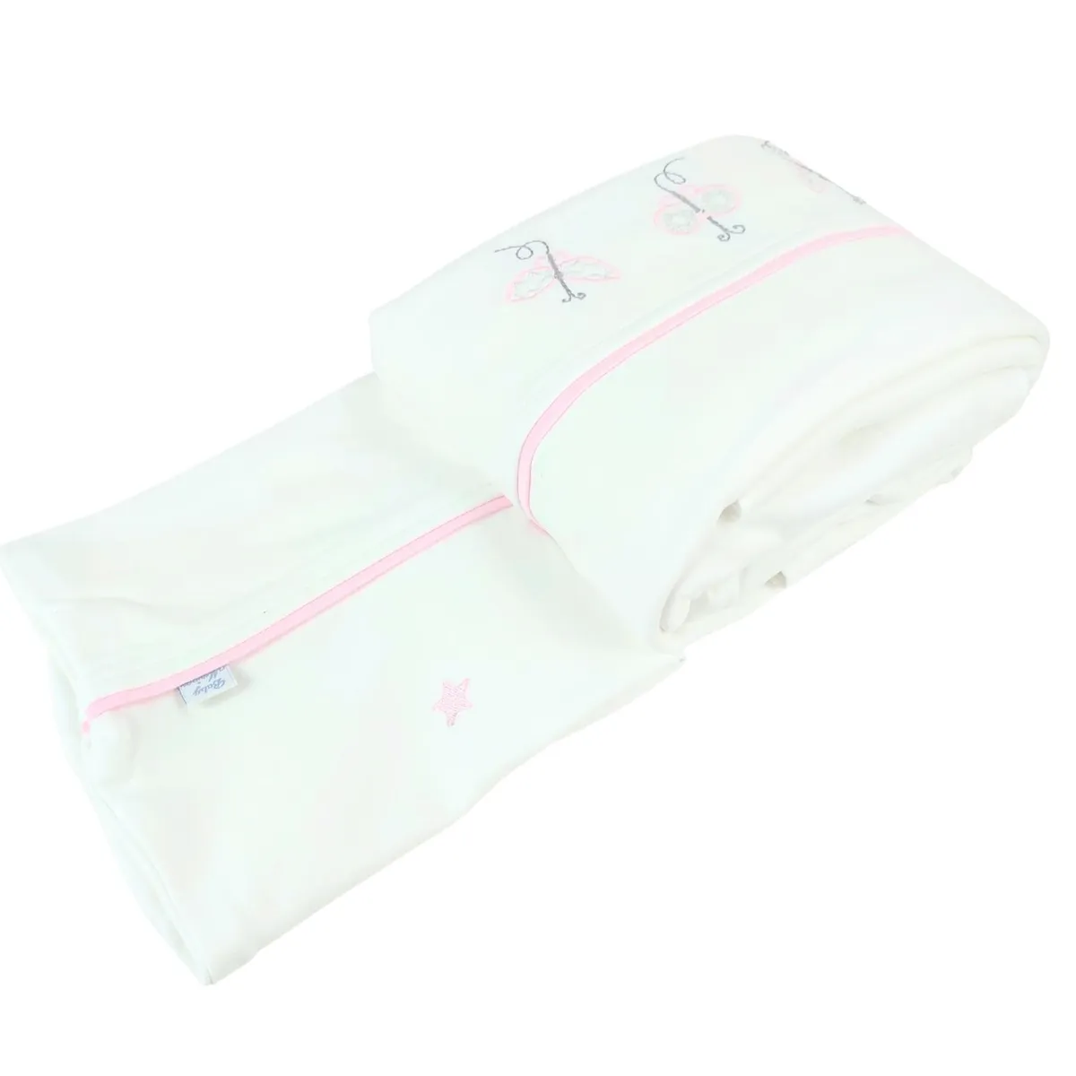 BABY MERINOS - Juego de Sabanas 130 x 70 cm Niña - Mariposas - BRB