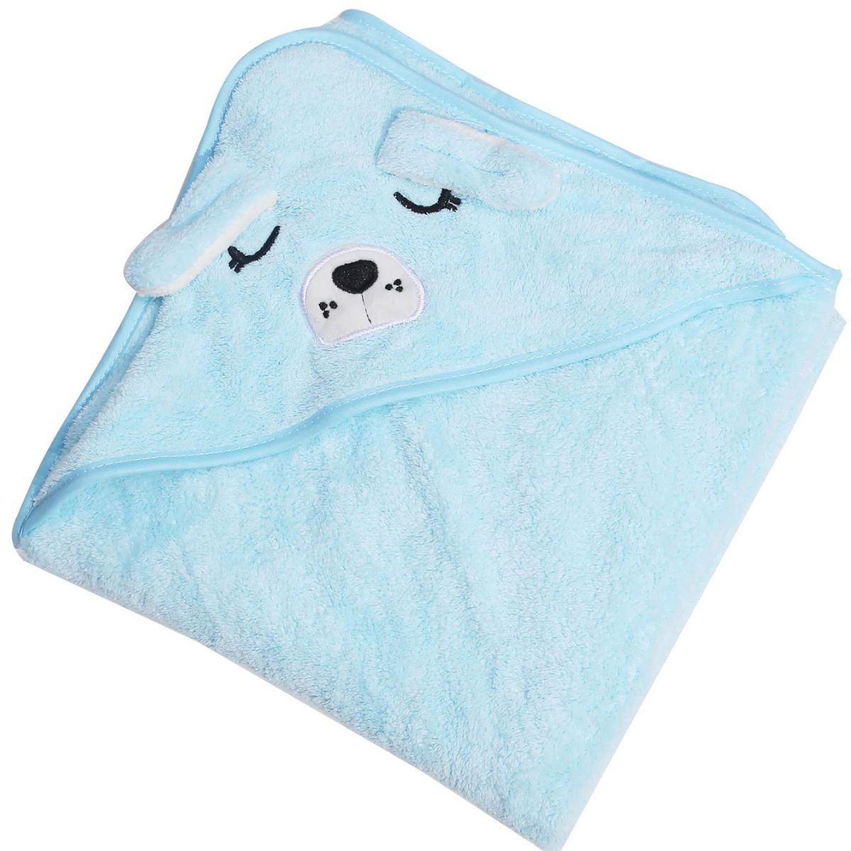 GENERICO - Toalla baño bebé - Perrito - Celeste