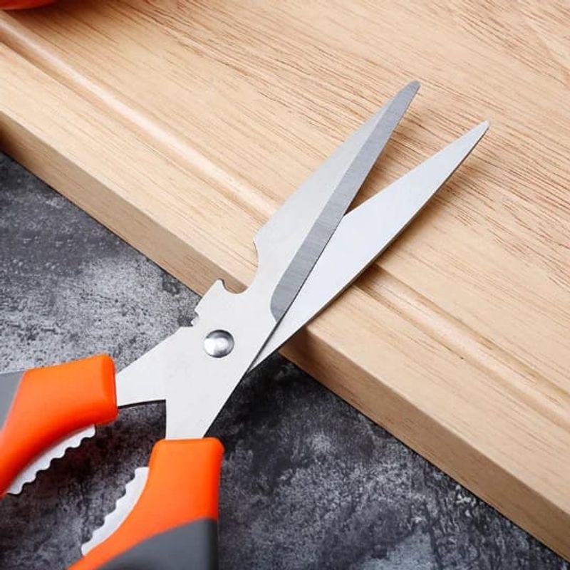 GENERICO - Tijera Multifuncional en Color Naranja