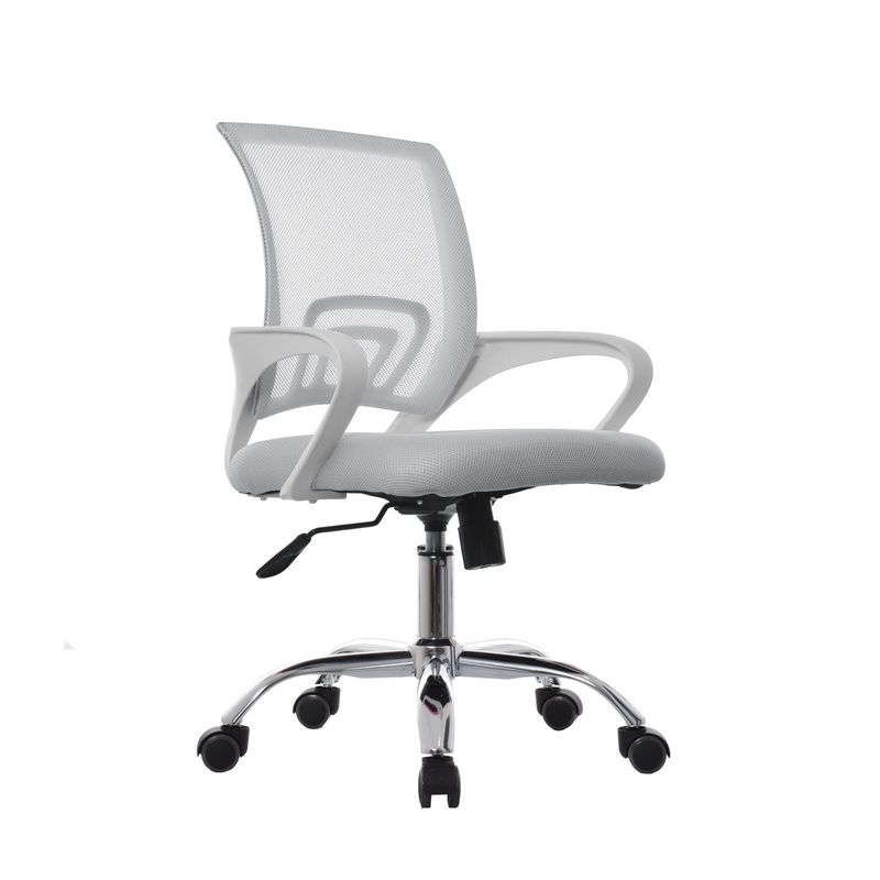 BONNO - Silla De Escritorio Atlantis Eco Gris-Blanco Bonno