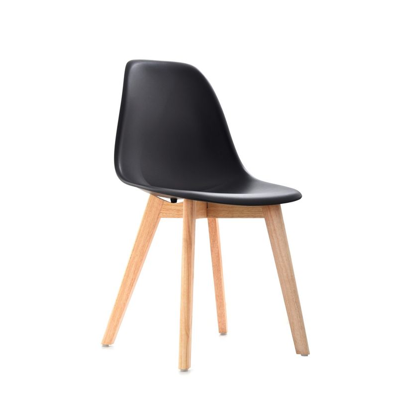BONNO - Silla De Diseño Ema Tapiz Negro Bonno