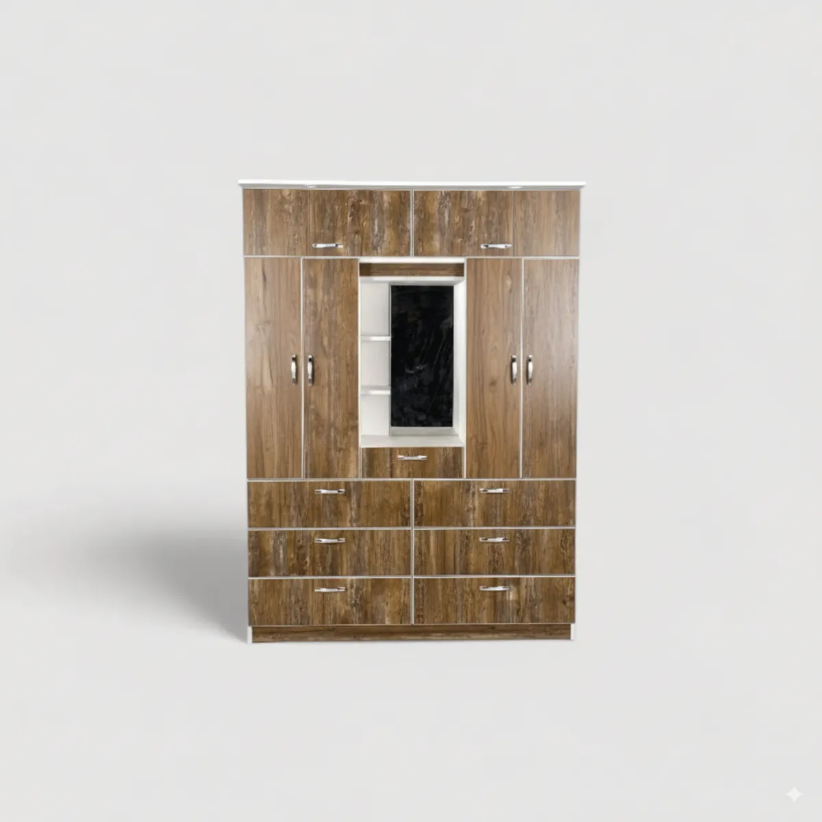 MUEBLES MACRUMO - ROPERO 150cm CON TOCADOR – 6 PUERTAS – COLOR GRACIA