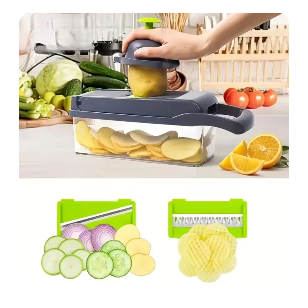 ROHS - Picador De Verduras Multifuncional De Alta Calidad