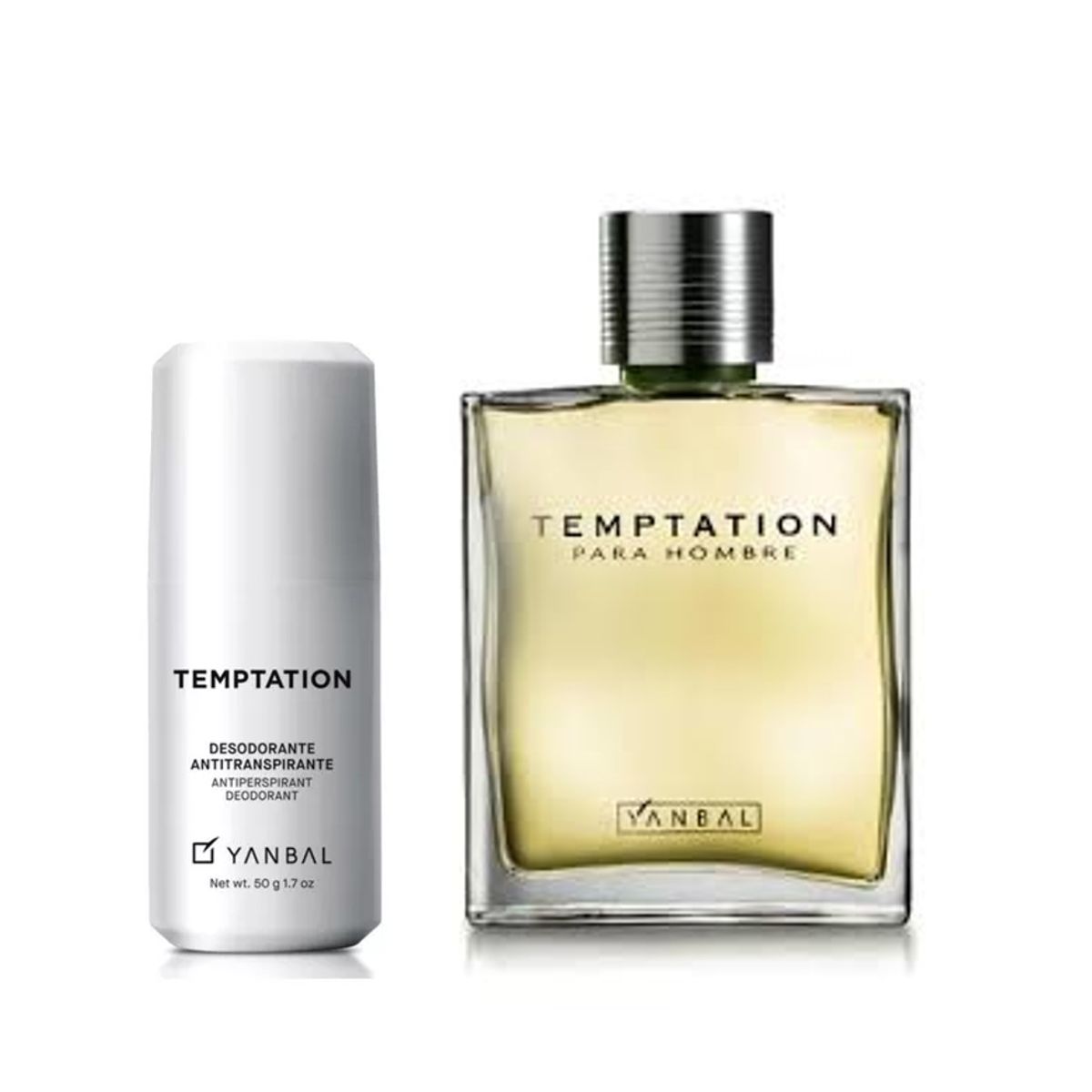 YANBAL - Temptation Perfume Hombre + Desodorante roll on Yanbal