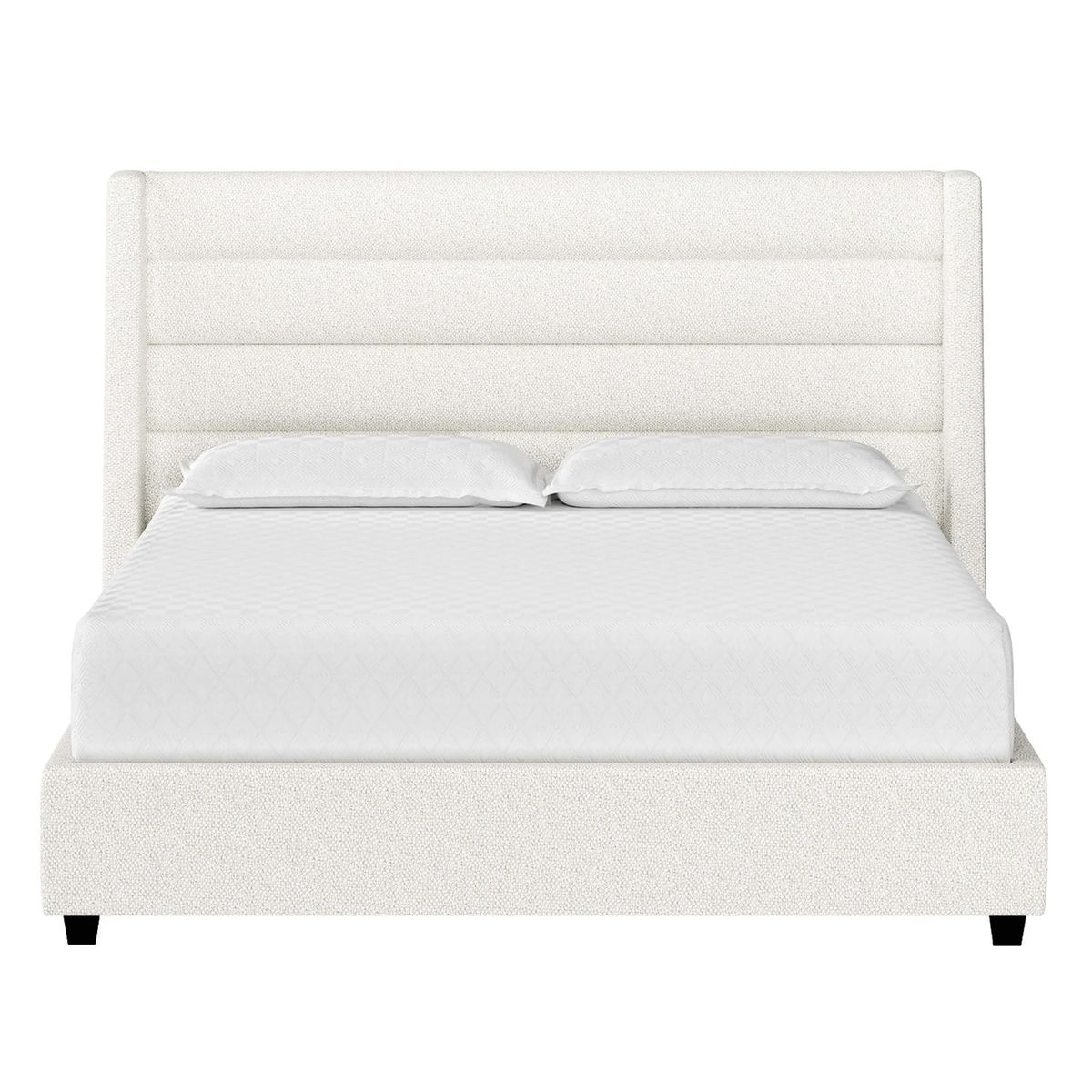 GENERICO - Cama Tapizada Listón Venus California Ivory 1.5 Plz